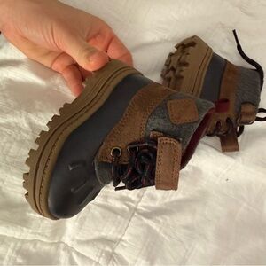 Carter's Brown and Gray Kids Boots